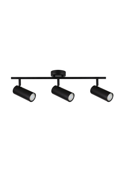 Colly ceiling light 3xGU10 black 56 cm