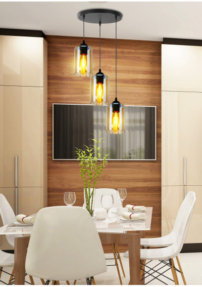 Lampa wisząca Bistro 3xE27 35 cm - zdjęcie produktu 4