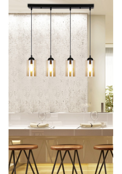 Bistro pendant light 4xE27 65 cm - product image 6