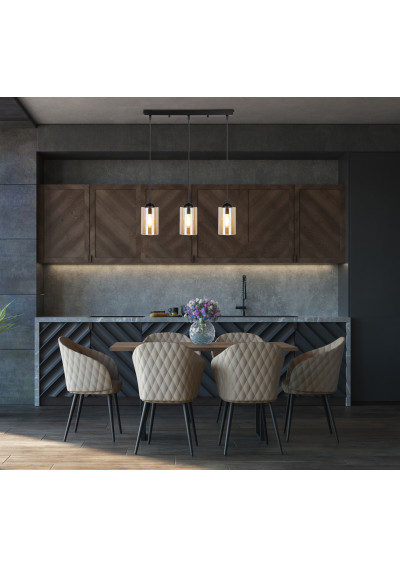 Bistro pendant light 3xE27 55 cm - product image 3