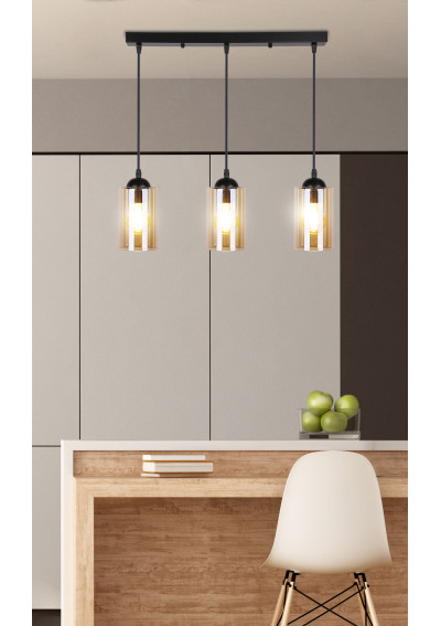 Lampa wisząca Bistro 3xE27 55 cm - zdjęcie produktu 4