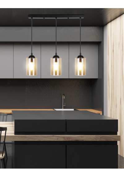 Lampa wisząca Bistro 3xE27 55 cm - zdjęcie produktu 5