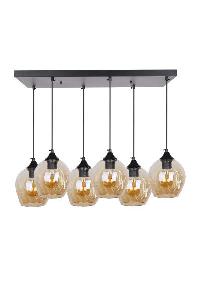 Lampa wisząca Aspa 6xE27 67 cm