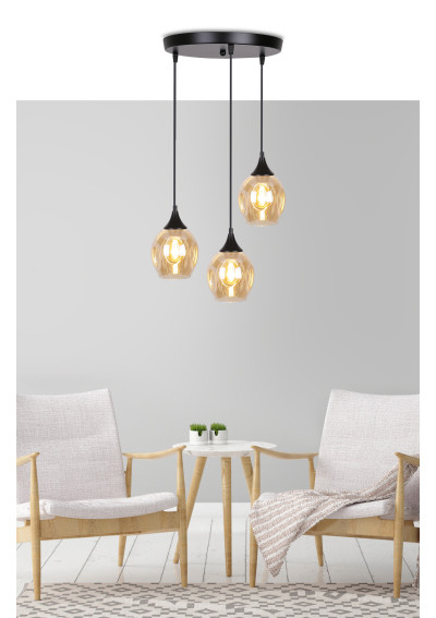 Lampa wisząca Aspa 3xE27 39 cm - zdjęcie produktu 8