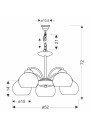 Lampa sufitowa Medina 52 cm
