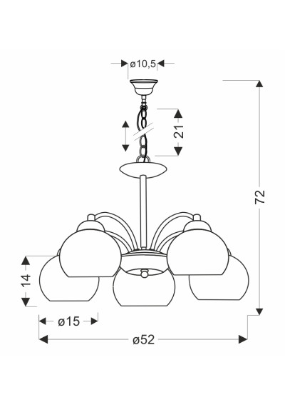 Medina ceiling light 52 cm