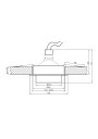 Sc-02 ceiling fitting MR16 satynowy 8 cm - product dimensions