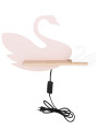 Swan wall light 5 W LED 4000 K pink/white 44 cm