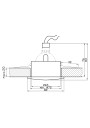 Oprawa stropowa Sh-05 1xMR16 satynowy 8,2 cm - wymiary produktu