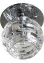 Sk-27 ceiling fitting G4 chromee, szkło bezbarwne 8 cm