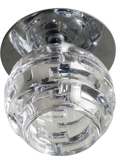 Sk-27 ceiling fitting G4 chromee, szkło bezbarwne 8 cm