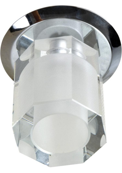 Sk-25 ceiling fitting G4 chromee, szkło bezbarwne 8 cm