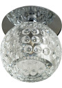 Sk-20 ceiling fitting G4 chromee, szkło bezbarwne 8 cm