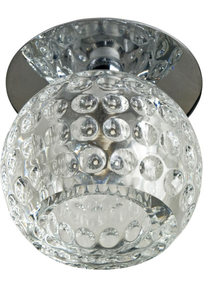 Sk-20 ceiling fitting G4 chromee, szkło bezbarwne 8 cm
