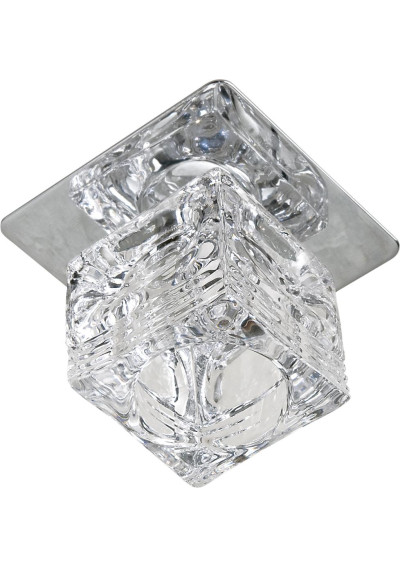 Sk-29 ceiling fitting G4 chromee, szkło bezbarwne 8 cm
