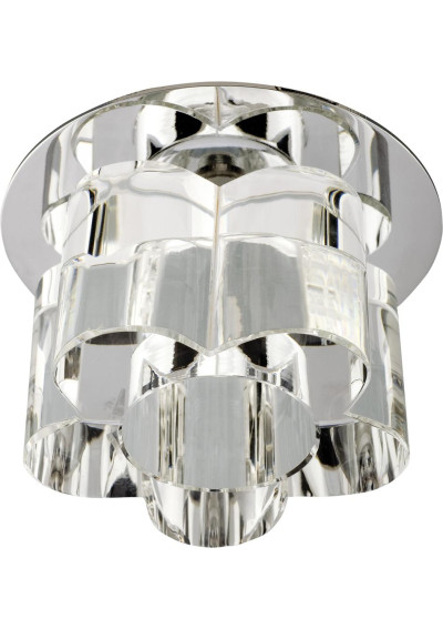 Sk-21 ceiling fitting G4 chromee, szkło bezbarwne 9,5 cm