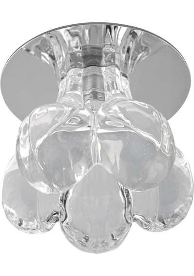 Sk-54 ceiling fitting G4 chromee, szkło bezbarwne 8 cm