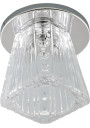 Sk-58 ceiling fitting G4 chromee, szkło bezbarwne 6,7 cm