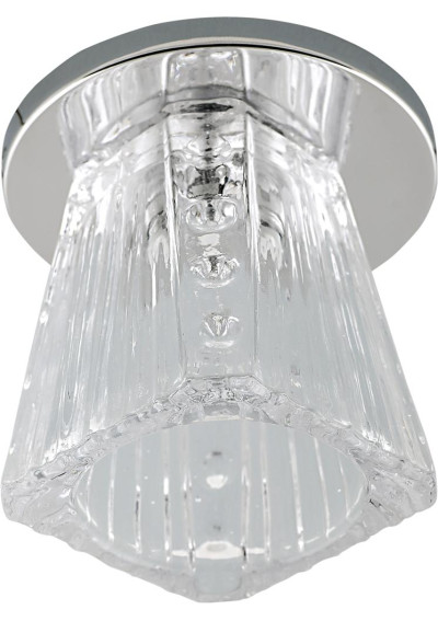 Sk-58 ceiling fitting G4 chromee, szkło bezbarwne 6,7 cm