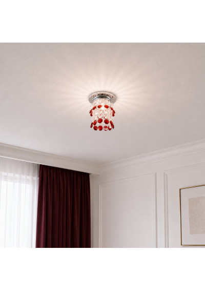 Sk-68 ceiling fitting MR16 red 8 cm - product image 1