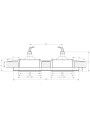 Oprawa stropowa Ss-21 MR16 czarny 18 cm - wymiary produktu