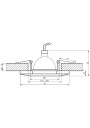 Oprawa stropowa Ss-14 MR16 multikolor 9,5 cm - wymiary produktu