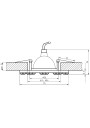 Oprawa stropowa Ss-20 MR16 siena 9,5 cm - wymiary produktu