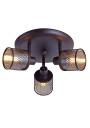 Lampa sufitowa Canabera 3xE14 kawowe złoto 35 cm