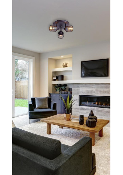 Canabera ceiling light 3xE14 kawowe złoto 35 cm - product image 2
