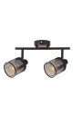 Lampa sufitowa Canabera 2xE14 kawowe złoto 36 cm