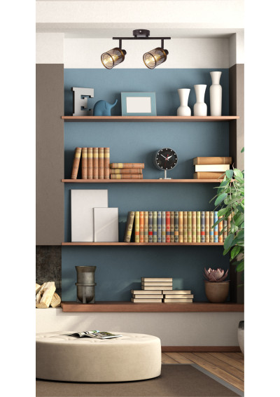 Lampa sufitowa Canabera 2xE14 kawowe złoto 36 cm - zdjęcie produktu 1