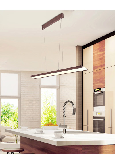 Coconut pendant light 28 W LED 4000 K brown 91 cm - product image 1