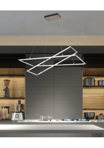 Lampa wisząca Kseros 45 W LED 4000 K chromowy 90 cm - zdjęcie produktu 2
