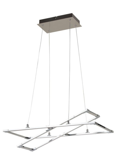 Lampa wisząca Kseros 35 W LED 4000 K srebrno szary 60 cm