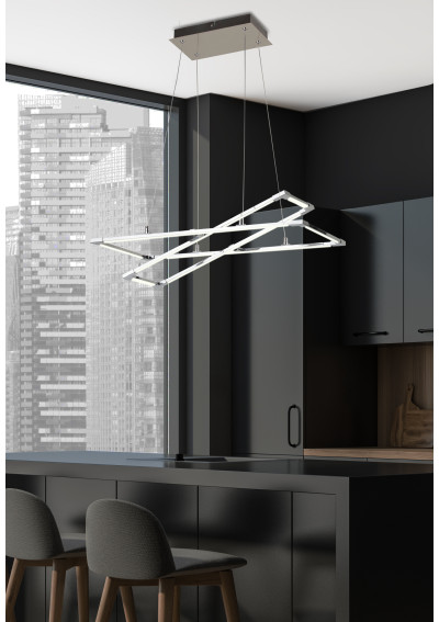 Kseros pendant light 35 W LED 4000 K srebrno grey 60 cm - product image 1