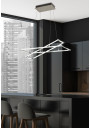 Lampa wisząca Kseros 35 W LED 4000 K srebrno szary 60 cm - zdjęcie produktu 2