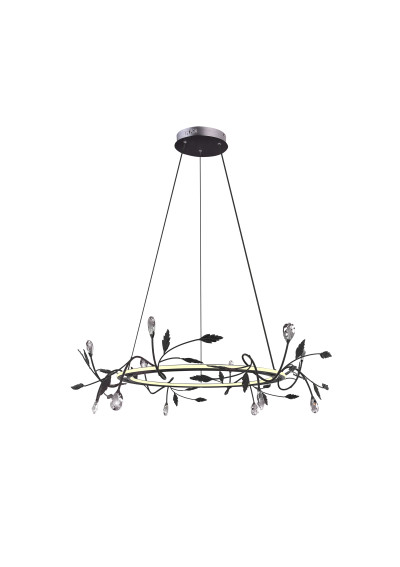 Lampa wisząca Giaros 36 W LED 4000 K czarny 65 cm