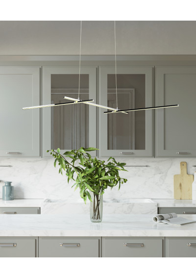 Thasos pendant light 23 W LED 4000 K chromee 103 cm - product image 2