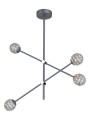 Paksos pendant light 4xG9 grey 67 cm