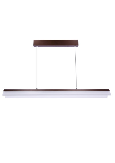 Curacoa pendant light 33 W LED 4000 K brown 100 cm