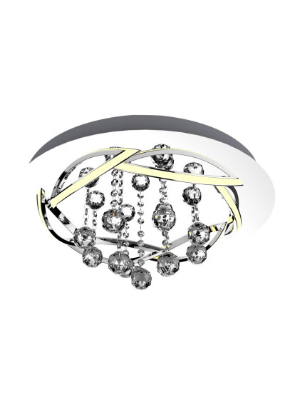 Korfu ceiling light 30 W LED 4000 K chromee 50 cm