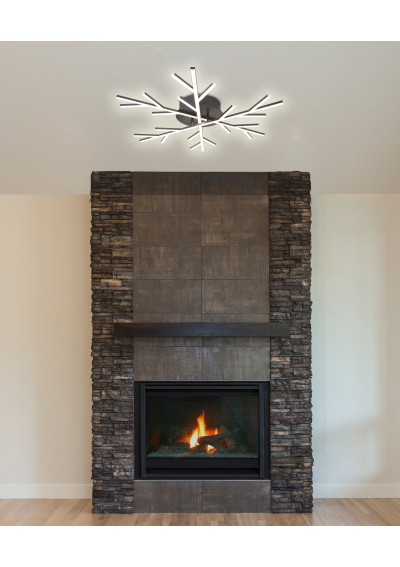 Samos ceiling light 40 W LED 4000 K black 70 cm - product image 1
