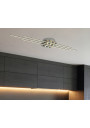 Lampa sufitowa Naksos 40 W LED 4000 K satyna nikiel 110 cm - zdjęcie produktu 2