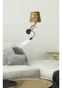 Lampa ścienna Saria 3000 K czarny + złoty 31 cm - zdjęcie produktu 2