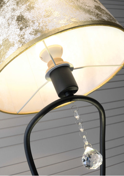 Lampa ścienna Saria 3000 K czarny + złoty 31 cm - zdjęcie produktu 3