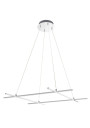 Andros pendant light 40 W LED 4000 K silver 70 cm