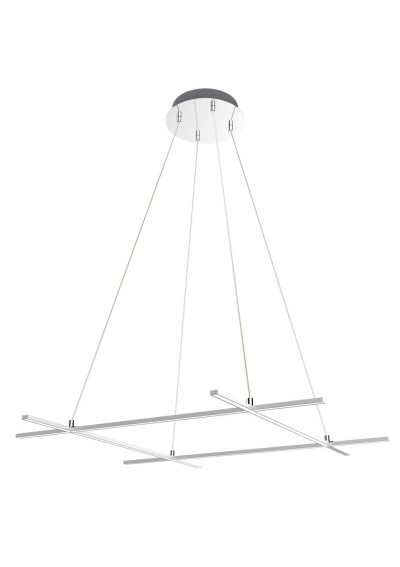 Lampa wisząca Andros 40 W LED 4000 K srebrny 70 cm