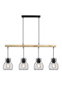 Bernita pendant light 4xE27 black 86 cm