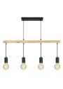 Lampa wisząca Izzy 4xE27 czarny 81 cm