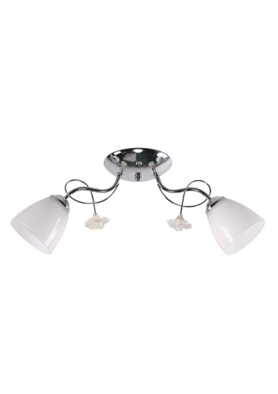 Lampa wisząca Ariam 2xE27 chromowy 58 cm